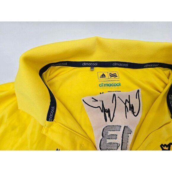 Adidas ClimaCool Thorsport Racing  Polo Shirt Medium Yellow - Picture 5 of 8